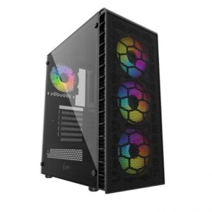 Купить Корпус ATX Powercase Mistral Z4С Mesh ARGB CMIZ4C-A4 черный, без БП, с окном, USB 3.0, 2*USB 2.0, audio - X-783995 из реестра по лучшей цене