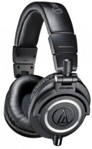 Купить Наушники мониторные Audio-Technica ATH-M50X black, закрытые, 15-28000Гц, 1600мВт, 38Ом, 99дБ - X-569053 из реестра по лучшей цене