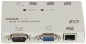 Купить Удлинитель Rextron EV-114L VGA передающий блок, 1 вход, 4 выхода, D-Sub, до 1280х1024, UTP Кат.5e до 150м - X-601313 из реестра по лучшей цене
