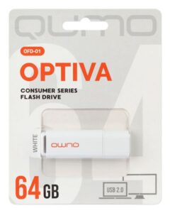 Купить Накопитель USB 2.0 64GB Qumo QM64GUD-OP1-white Optiva 01, белый - X-889993 из реестра по лучшей цене