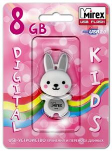 Купить Накопитель USB 2.0 8GB Mirex Rabbi 13600-KIDRBG08 серый - X-818916 из реестра по лучшей цене