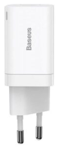Купить Зарядное устройство сетевое Baseus CCSUPP-E02 Super Si Pro Quick Charger USB-C, USB-A 30W White - X-928417 из реестра по лучшей цене