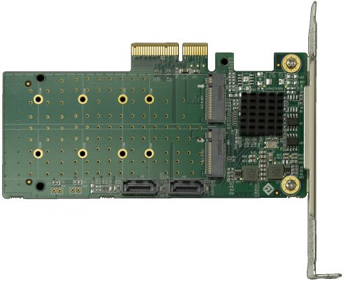 Артикул: X-1071605 - Адаптер SNR LRST9630-2M2S переходной PCIe 2.0 x4 на 2xM.2 и 2xSATA