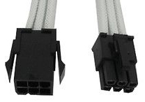 Купить Удлинитель GELID CA-6P-02 6-pin PCI-E, 30см, индивидуальная оплетка, белый - X-487217 из реестра по лучшей цене