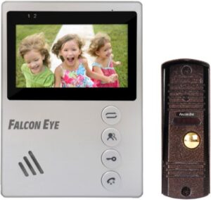 Купить Комплект Falcon Eye KIT- Vista видеодомофон: дисплей 4" TFT + Вызывная видеопанель: накладная, 4х проводная, с ИК подветкой - X-880651 из реестра по лучшей цене