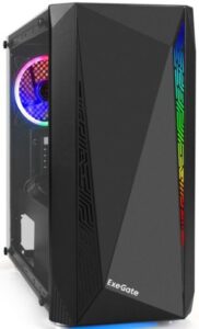 Купить Корпус mATX Exegate Mistery R2 EX294472RUS черный, БП 400W, боковая панель - закаленное стекло, 2*USB+1*USB3.0, аудио - X-1026383 из реестра по лучшей цене