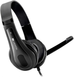 Купить Гарнитура Canyon HSC-1 3.5mm jack, cable 2м, чёрная - X-959951 из реестра по лучшей цене