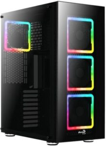 Купить Корпус eATX AeroCool TOR PRO 4718009156937 без БП, окно из закаленного стекла, USB3.0 x 2, USB2.0 x 2, audio, пульт ДУ и контроллер - X-715925 из реестра по лучшей цене