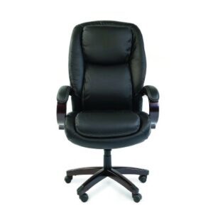 Купить Кресло офисное Chairman 408 7030084 кожа+PU, черное, до 150 кг - X-828578 из реестра по лучшей цене