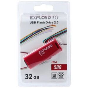 Купить Накопитель USB 2.0 32GB Exployd EX-32GB-580-Red 580, красный - X-889851 из реестра по лучшей цене