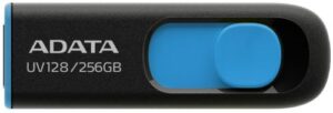 Купить Накопитель USB 2.0 ADATA AUV128-256G-RBE BLACK+BLUE RETAIL - X-804554 из реестра по лучшей цене
