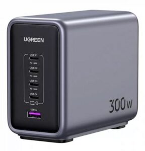 Купить Зарядное устройство сетевое UGREEN CD333 90903B Nexode 300W 5-Port PD GaN Fast Desktop Charger EU. Цвет: серый - X-1096423 из реестра по лучшей цене