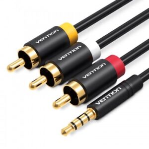 Купить Кабель акустический Vention VAB-R07-B150 Jack 3,5 mm M/3RCA M - 1.5м Чёрный - X-982789 из реестра по лучшей цене