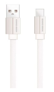 Купить Кабель интерфейсный More Choice K20a USB 2.1A для Type-C плоский нейлон 1м White - X-1013033 из реестра по лучшей цене