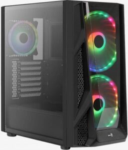 Купить Корпус eATX AeroCool NightHawk Duo 4710562752458 черный, без БП, боковое окно (закаленное стекло), 2*USB 3.0, audio - X-875086 из реестра по лучшей цене