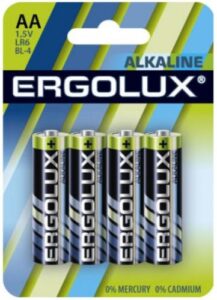 Купить Батарейка Ergolux LR6 BL-4 Alkaline LR6/AA, 1,5 В, 2700 мА.ч, 4 шт в упаковке (11748) - X-960998 из реестра по лучшей цене