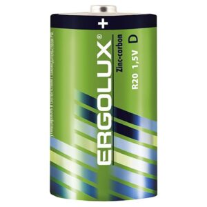 Купить Батарейка Ergolux R20SR2 R20/D, 1,5 В, 8050 мА.ч, 2 шт в упаковке (12442) - X-961025 из реестра по лучшей цене