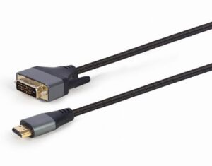 Купить Кабель интерфейсный HDMI-DVI Cablexpert CC-HDMI-DVI-4K-6 4K, 19M/19M, 1.8м, single link, пакет - X-878939 из реестра по лучшей цене