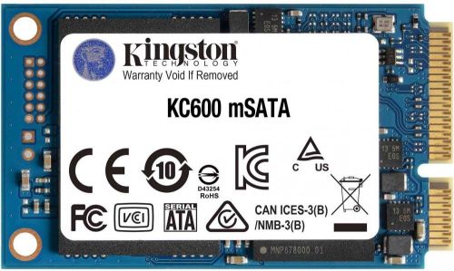 Артикул: X-835982 - Накопитель SSD mSATA Kingston SKC600MS/1024G KC600 1TB SATA 6Gb/s 3D TLC 550/520MB/s MTBF 1M - фото