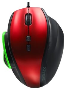 Купить Мышь Delux M535 черно-красная, 1000/1500/2000/3000dpi, USB, (7 кн+скролл) 6938820402091 - X-475903 из реестра по лучшей цене