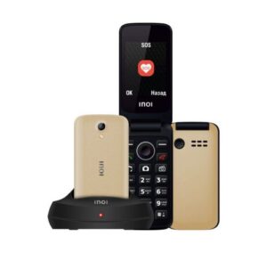 Купить Мобильный телефон INOI 247B Gold с док-станцией - X-784357 из реестра по лучшей цене