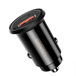 Купить Зарядное устройство автомобильное Usams US-CC086 C12 УТ000024955 USB+Type-C, QC4.0+PD3.0 Fast Charging черное (CC86TC01) - X-922193 из реестра по лучшей цене