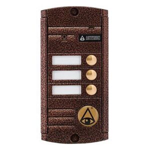 Купить Вызывная панель Activision AVP-453 (PAL) (медь антик) 4-х проводная, антивандальная накладная 3-х абонентная, с ИК подветкой до 3м, матрица 1/3", 600 - X-461035 из реестра по лучшей цене