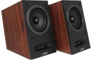 Купить Компьютерная акустика 2.0 CBR CMS 590 brown, 2х5 Вт, USB, 3.5 мм линейный стереовход, разъём для подкл. наушников, регул. громк., кнопка вкл./выкл. пи - X-722404 из реестра по лучшей цене