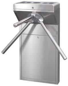 Купить Турникет Smartec ST-TS010 трехштанговый электромеханический, нержавеющая сталь, индикаторы прохода, автоматическая система антипаники - X-890507 из реестра по лучшей цене