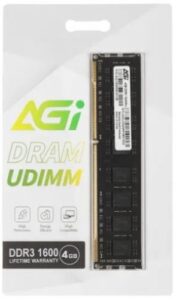Купить Модуль памяти DDR3 4GB AGI AGI160004UD128 PC3-12800 1600MHz CL11 1.2V Ret - X-1096649 из реестра по лучшей цене