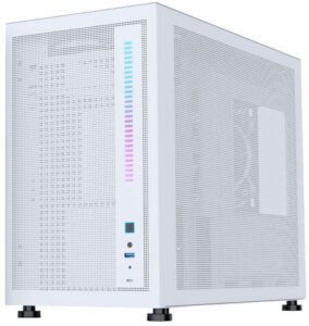 Купить Корпус mATX 1STPLAYER MIKU Mi6 Mi6-WH белый, без БП, боковая панель из закаленного стекла, USB Type-C, USB 3.0, audio - X-990066 из реестра по лучшей цене