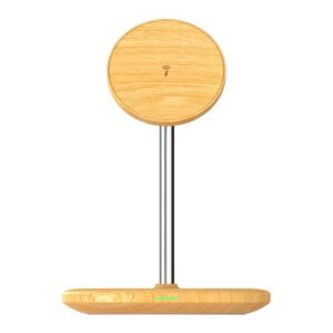 Купить Зарядное устройство беспроводное j5create JUPW2106NP Wood Grain 2-in-1 Magnetic Wireless Charging Stand 15W - Wood (БЕЗ БП) - X-987328 из реестра по лучшей цене