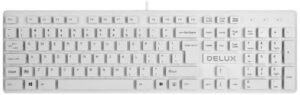 Купить Клавиатура Delux KA150U белая, slim, USB 6938820412533 - X-732047 из реестра по лучшей цене