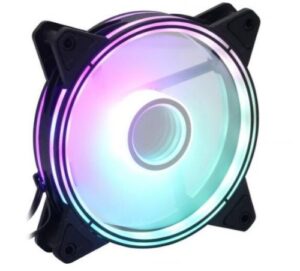 Купить Вентилятор для корпуса GameMax FN-12Rainbow-Q-Infinity 1400rpm, 22.1 dBa, 37 CFM, ARGB, 120*120*25 mm, 3pin+4Pin connector - X-1062838 из реестра по лучшей цене