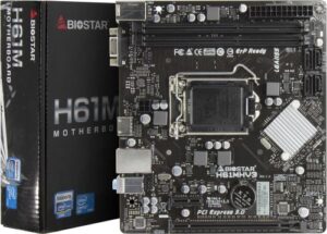 Купить Материнская плата mATX Biostar H61MHV3 (LGA1155, H61, 2*DDR3 (1600), 4*SATA 3G, 2*PCIE, Glan, HDMI, VGA, 4*USB 2.0) RTL - X-1004050 из реестра по лучшей цене