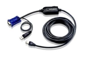 Купить Адаптер KVM Altusen KA7970-AX 4.5 м, 1xUTP Cat5e, для подкл. комп. к перекл. KH15xxA/KH15xxAi/KL15xxA/KH25xxA, макс.разр.1600х1200, RJ45+HD-DB15+USB A - X-361865 из реестра по лучшей цене