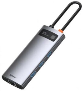 Купить Концентратор Baseus CAHUB-CW0G Metal Gleam 6-in-1 Type-C Gray - X-931642 из реестра по лучшей цене