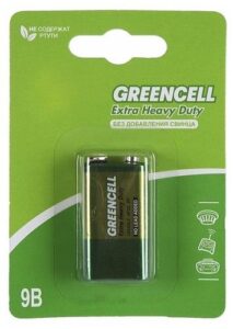 Купить Батарейка GP Greencell 1604GLF-2CR1 9В, солевая, крона, 500 mAh (в блистере) - X-923384 из реестра по лучшей цене
