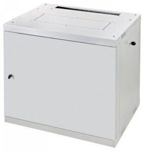 Купить Шкаф настенный 19", 12U Eurolan 60W-12-64-30GY Racknet F30 600 × 450, передняя дверь металлическая, боковые панели, шнуры зазаемления, светло-серый - X-623343 из реестра по лучшей цене