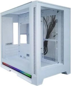 Купить Корпус mATX 1STPLAYER STEAM PUNK SP6 SP6-G-WH белый, без БП, боковая панель из закаленного стекла, 2*USB 3.0, audio - X-985837 из реестра по лучшей цене
