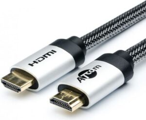 Купить Кабель HDMI Atcom AT5263 15м, HIGH speed, Metal gold, в чулке, в пакете - X-596338 из реестра по лучшей цене