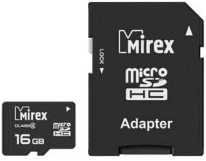 Купить Карта памяти 16GB Mirex 13613-ADTMSD16 microSDHC Class 4 (SD адаптер) - X-849158 из реестра по лучшей цене
