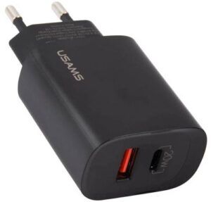Купить Зарядное устройство сетевое Usams US-CC121 T35 УТ000024257 USB QC3.0+PD3.0 20W Fast Charger, черное (CC121TC02) - X-922288 из реестра по лучшей цене