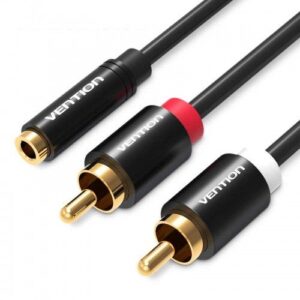 Купить Кабель акустический Vention VAB-R01-S200 Jack 3,5 mm F/2RCA M - 2м Чёрный - X-982788 из реестра по лучшей цене