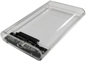Купить Внешний корпус AgeStar 3UB2P6C для HDD/SSD SATA III 6Gb/s 2.5", USB Type-C, пластик, прозрачный - X-969855 из реестра по лучшей цене