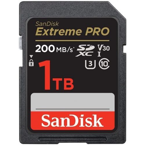 Артикул: X-1080028 - Карта памяти SDXC 1TB SanDisk SDSDXXD-1T00-GN4IN Class 10 Extreme Pro V30 UHS-I U3 (200 Mb/s) - фото