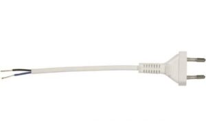 Купить Шнур Zamel SP1,9(2X0,50)BIA плоский 2х0,5мм2 с вилкой; белый; 1,9 метра - X-842493 из реестра по лучшей цене