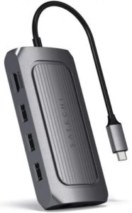 Купить Разветвитель Satechi ST-U4MA3M USB Type-C/HDMI, 3*USB, USB Type-C, mini Jack, SD, micro SD, PD, серый - X-917086 из реестра по лучшей цене