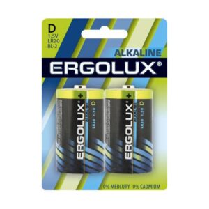 Купить Батарейка Ergolux LR20 BL-2 Alkaline LR20, 1,5 В, 20000 мА.ч, 2 шт в упаковке (11752) - X-960995 из реестра по лучшей цене