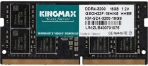 Купить Модуль памяти SODIMM DDR4 16GB Kingmax KM-SD4-3200-16GS PC4-25600 3200MHz CL22 1.2V dual rank Ret - X-1038425 из реестра по лучшей цене